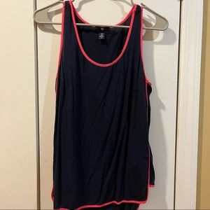 Blue and pink tank top